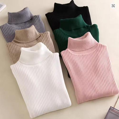Pull col roulé - pull, tricoté