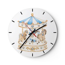 Horloge murale en verre