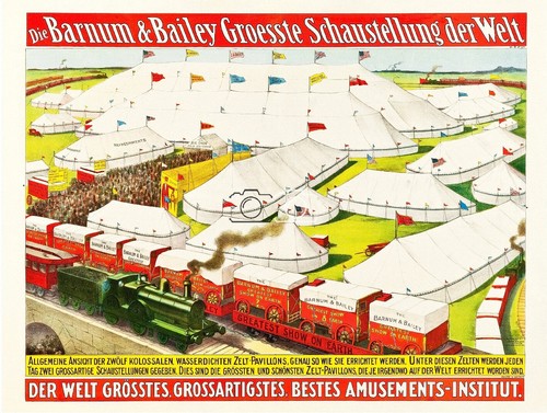 Cirque barnum bailey chapiteau - cirque,