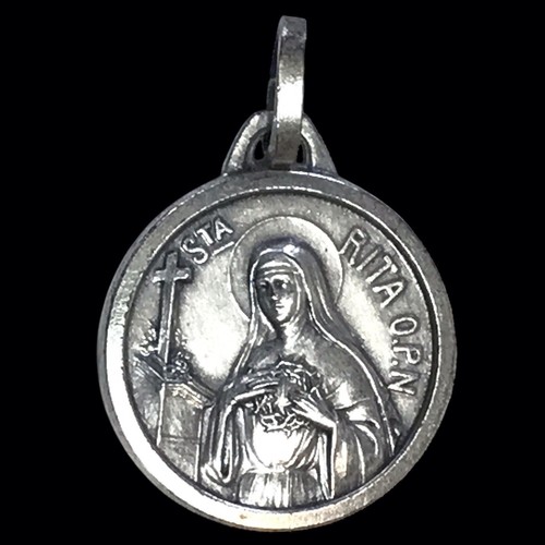 Medaille métal argenté - en,