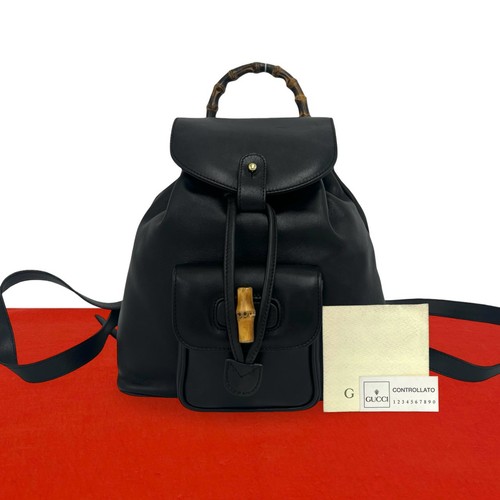 Sac dos gucci bambou cuir - sac,