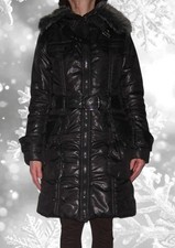 Doudoune noir brillant