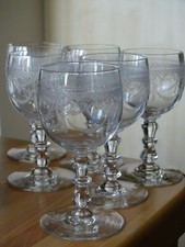 SAINT LOUIS 6 ANCIENS VERRES A