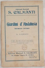 Partition Orchestre A.Lojero Jardins D’Andalousie 1929 Piano Apaisants