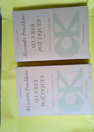 Oeuvres poétiques 2 volumes - -,
