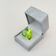 Bague cabochon en cristal de Lalique bijoux accessoires de mode vert élégant ...