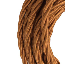 Textile Cable Cuivre Tressé 3-adrig 3x1,5 Matériel Épais Câble de Lampe Design