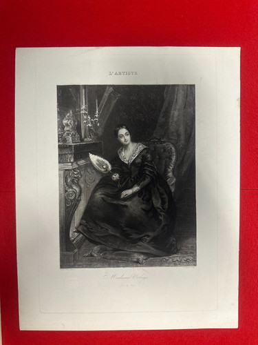 C25/18-GRAVURE-PORTRAIT-Mme
