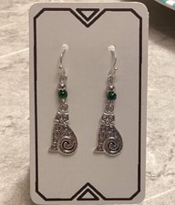 Cat Lady Earrings Pet Cat