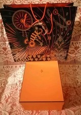 Hermès boîte et sac 35,5/21,5/12  + 1 m de rubans neuf et Authentique
