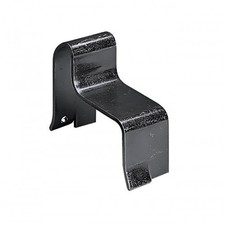 Sabot de portail acier noir à