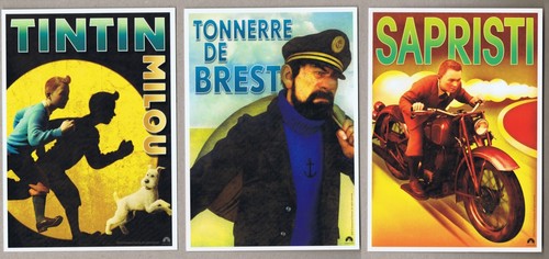 Tintin hergé 3 - , cartes