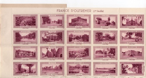 Afrique francaise rare carnet - francaise,