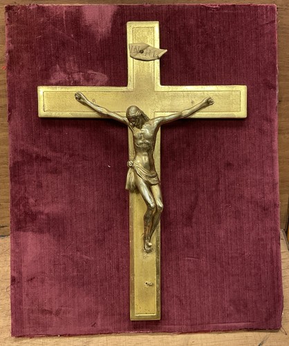 Croix reliquaire dorée - croix,