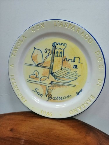 Assiette céramique vito pavan - céramique,