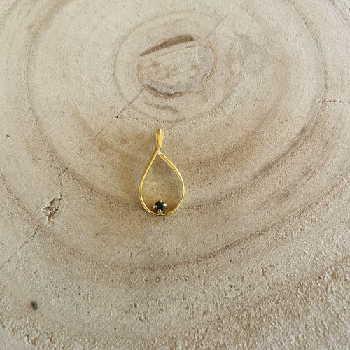 Pendentif goutte eau doré - pendentif,
