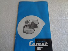 publicité ancienne notice mobylette le poulain comet 98 cc  cycle moteur
