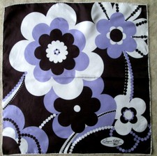 -JACQUES ESTEREL   Foulard  soie TBEG  vintage scarf 75 x 78 cm