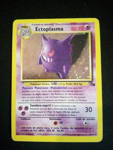 Carte pokémon ectoplasma 62 - ectoplasma, 5/62