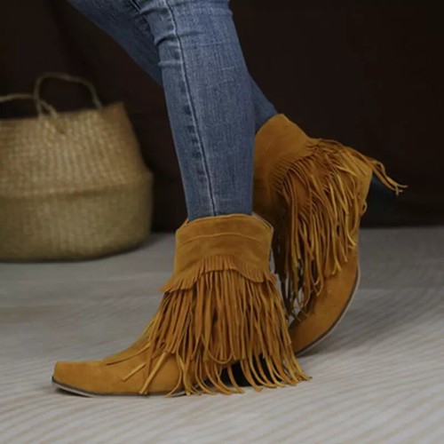 Bottines basses franges - À,