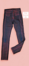 Cop Copine Taille 34  ? pantalon jeans jean denim bordeaux bleu femme Marley