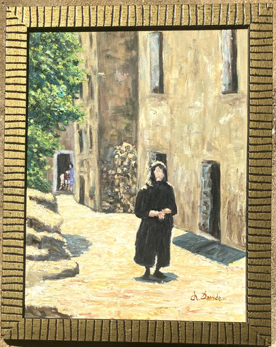 Tableau huile vielle - huile, corse