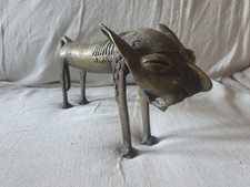 Lion en Bronze Afrique Benin