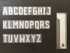 LETTER / LETTRE REAL MADRID AWAY/3RD TRANSFERT ITW GRAPHICS ALPHABET 17-18