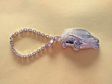 RARE ANCIEN PORTE CLÉS A CHAINETTE PEUGEOT 206 FABRICATION A POISSY 1999