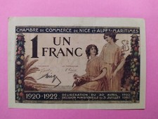 NECESSITE 1 FRANC CHAMBRE DE