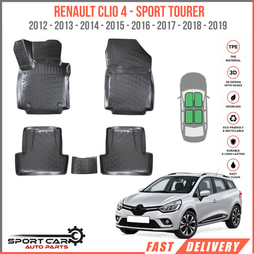 Tapis sol tpe renault clio - 3d,