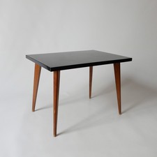 table basse vintage design 1960 1970 en bois et formica années 60 70