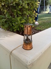 Lampe de mineur en cuivre