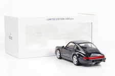 1:18 Porsche 911 964 Carrera 4 Coupe Bleu Métallique 1990 Norev 187324 Complet