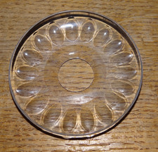 Belle Ancienne Bobèche en Verre Taillé 1