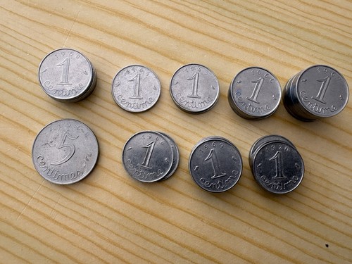 Lot pièces de - de, monnaie