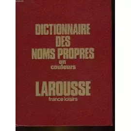 Dictionnaire des noms propres