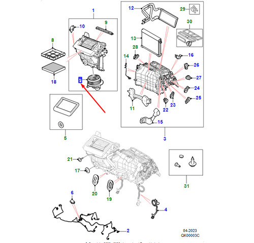 Kit ventilateur de - de,