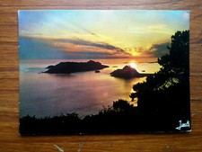 TREBEURDEN TRESMEUR  COUCHER DE SOLEIL carte postale postcard 
