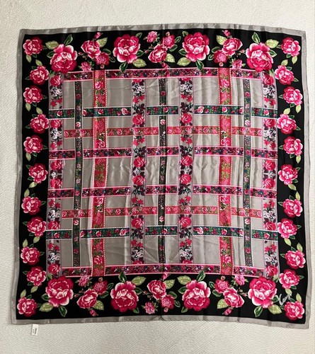 écharpe florale soie - soie, kenzo