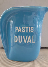 pichet publicitaire ancien Pastis Duval bleu