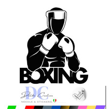 Stickers Box Combat Ring Boxe Sport Verre Autocollant Auto Vinyle