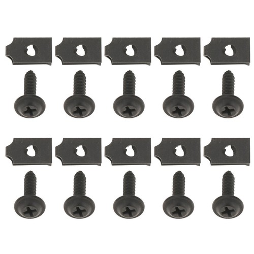 Front bumper grill screw - front, set