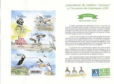 Z27 - BLOC OISEAUX SUR PLAQUETTE DE LA LIGUE POUR LA PROTECTION DES OISEAUX