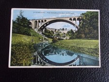 LUXEMBOURG - carte postale pont adolphe et vallée de la pétrusse (B41)