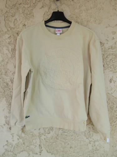Sweat shirt lacoste live jaune - sweat,