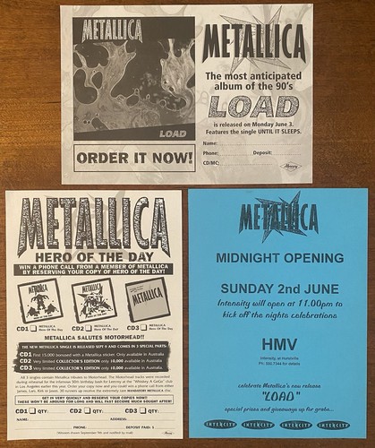 Metallica load 1996 australie - load,