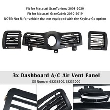 Dashboard A/C Air Vent Panel Grille Pour Maserati GranTurismo (M145) 2008-2019 .