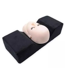 Coussin en Mousse de mémoire, Extension des Cils Coussin Noir Doux Et Lavable