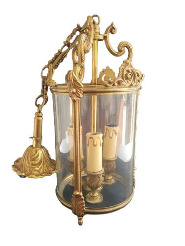 Suspension lanterne bronze - suspension,